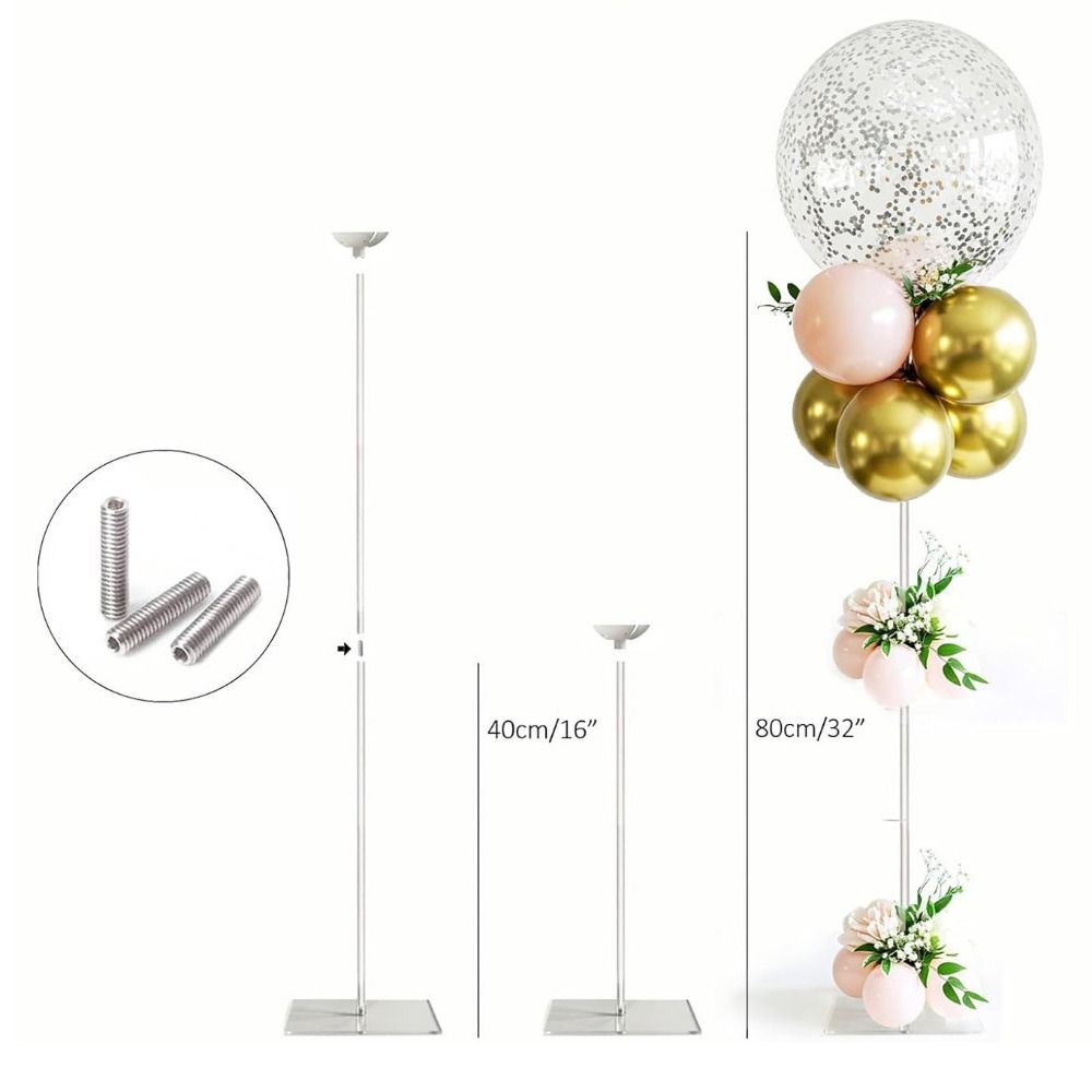 Decorations Acrylic Balloon Stand Compact Design Reusable Desktop Balloon Stand Clear Balloon Sticks Weddings Celebration