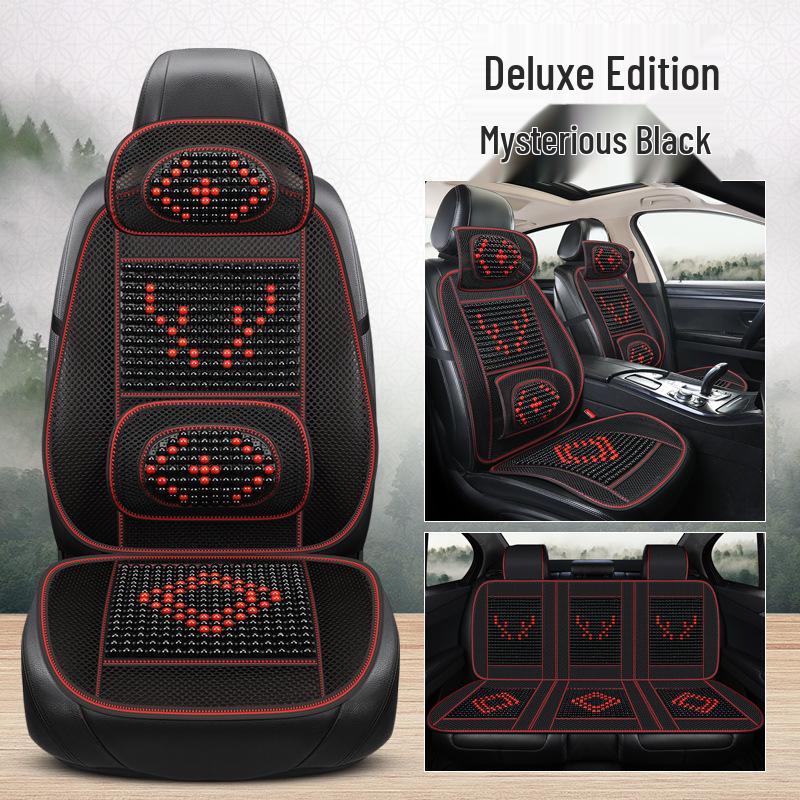 Universal Ventilated Wooden Bead Car Seat Cushion for All Seasons