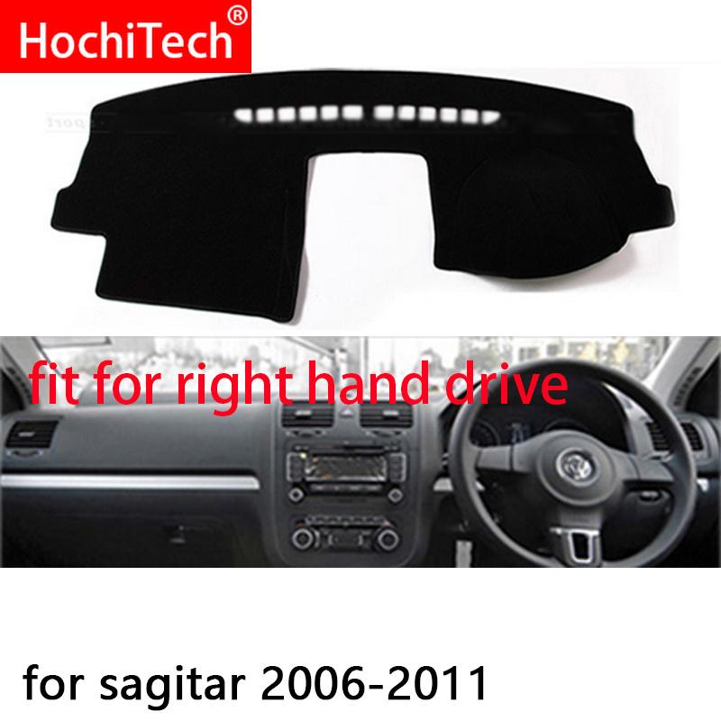 För Volkswagen Golf 5 MK5 A5 2004 -2008 Höger- och Vänsterstyrd Bil Instrumentbrädesöverdrag Mat Skugga Kudde Pad Mattor Tillbehör