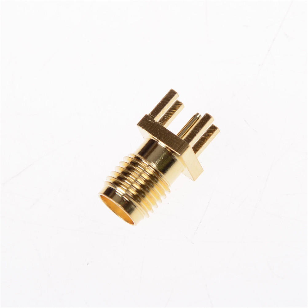 10Pcs Sma Female Jack Pcb Edge Mount Solder 0.062'' Rf Adapter Connector