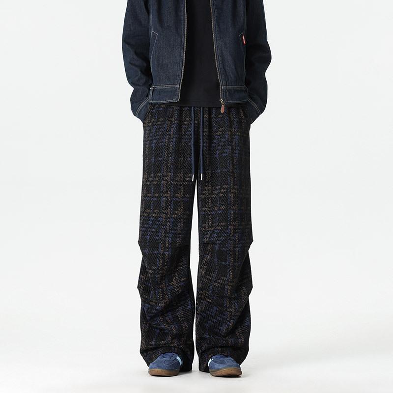 Fable Men's Brick Red Autumn And Winter New Korean Version Of Trendy Wide-Leg Pants Casual Trendy Brand Casual Pants Cm