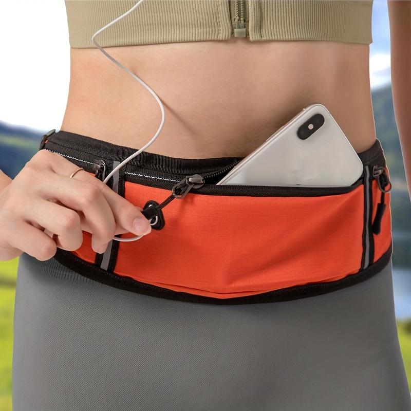 Sportliche Gürteltasche, Reflektierende Lauf-Hüfttasche, Leichte, unsichtbare Handytasche mit Kopfhöreröffnung, Bauchtasche, Gürteltasche