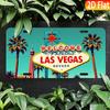D FlatWelcome To Beautiful Las Vegas Nevada Wall Decor PlaquePerfect for Home Bar Garage Or for Man Cave