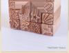 16-Piece Solid Wood & Ceramic Sculpture Tool Set: Mooncake Texture Mold Stamps - Creative Shapes