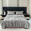 New Light Luxury Silky Jacquard Summer Quilt Solid Color Simple Summer Quilt Four-Piece Set Smooth And Machine Washable