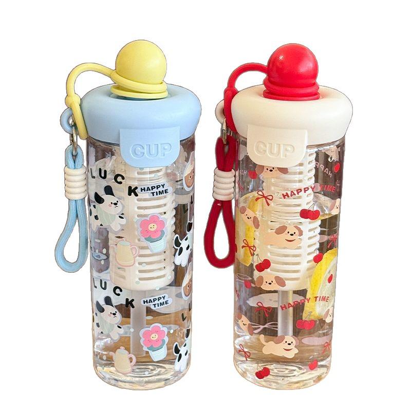2026 High-Value Summer Large Capacity Cartoon Student Straw Water Cup