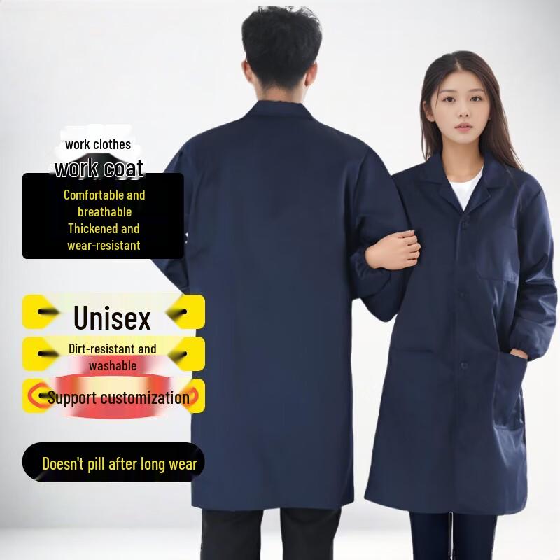 Qingye Long Sleeve Work Overcoat