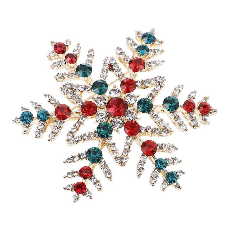 Snowflake Brooch Christmas Series For Women Festive Gatherings 1Pack