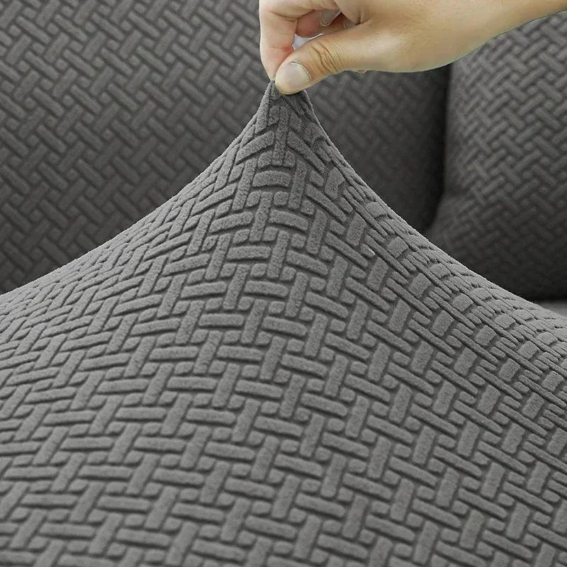 1Pc Jacquard Elastic Sofa Cover Luxury Adjustable Elastic Couch Cover For Living Room Sofa Seat Covers 1/2/3/4 Seat L Shaped