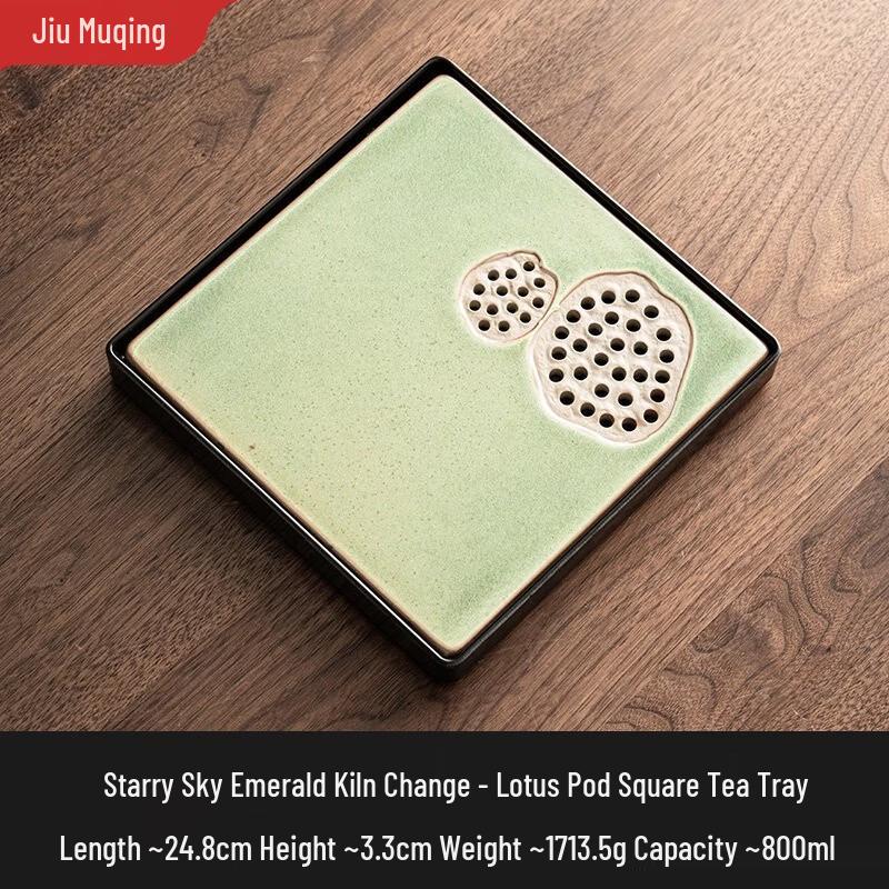 Jiumuqing Vintage Ceramic Dry Tea Tray