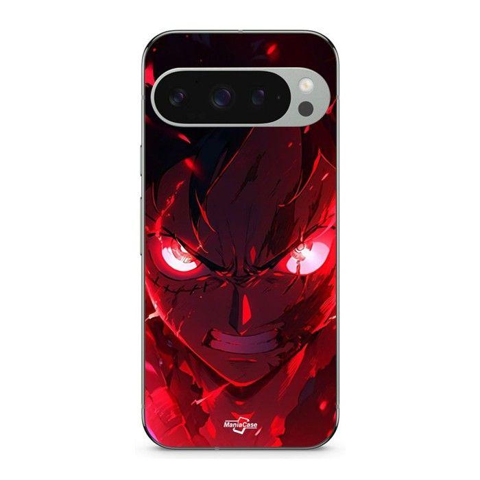 Coque de téléphone - MANIACASE - Google Pixel 9 Pro XL - Silicone TPU - Luffy Gear Art - Noir