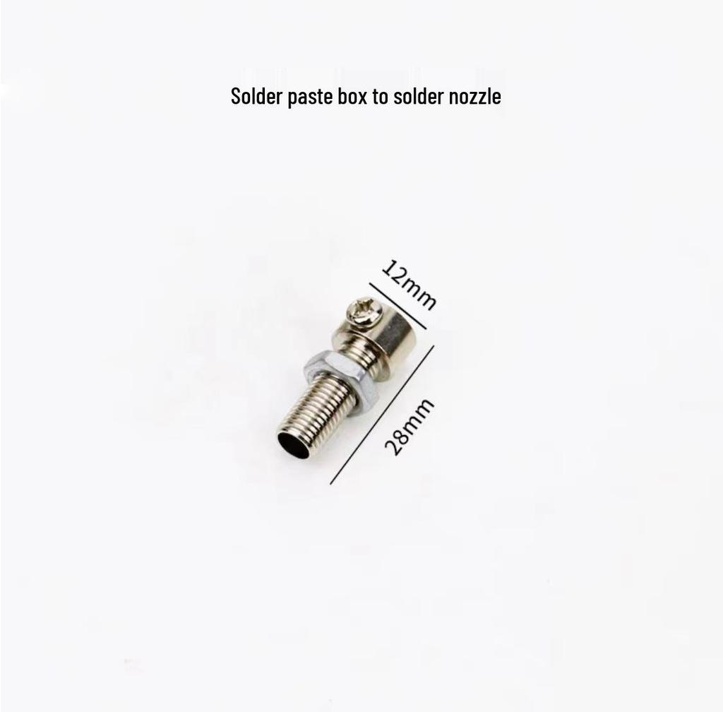 Automatic Soldering Machine Accessories: Iron Handle, Feed Tube, Feed Box, Gear, Nozzle, and Head
