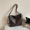 Vintage Shoulder Bag Soft Leather Women's Large Capacity Tote Bag