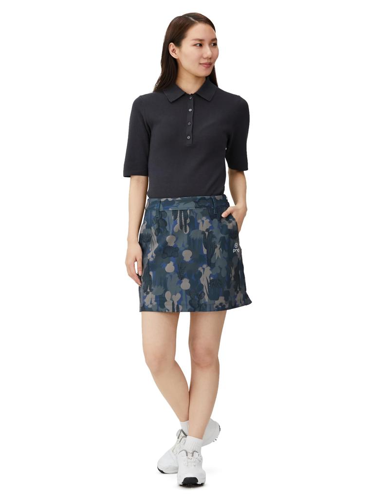 Skirt Golf M [Pin Apparel] Women's (Camouflage Pattern, All-Directional Stretch) / / 622-4134200 120_Navy