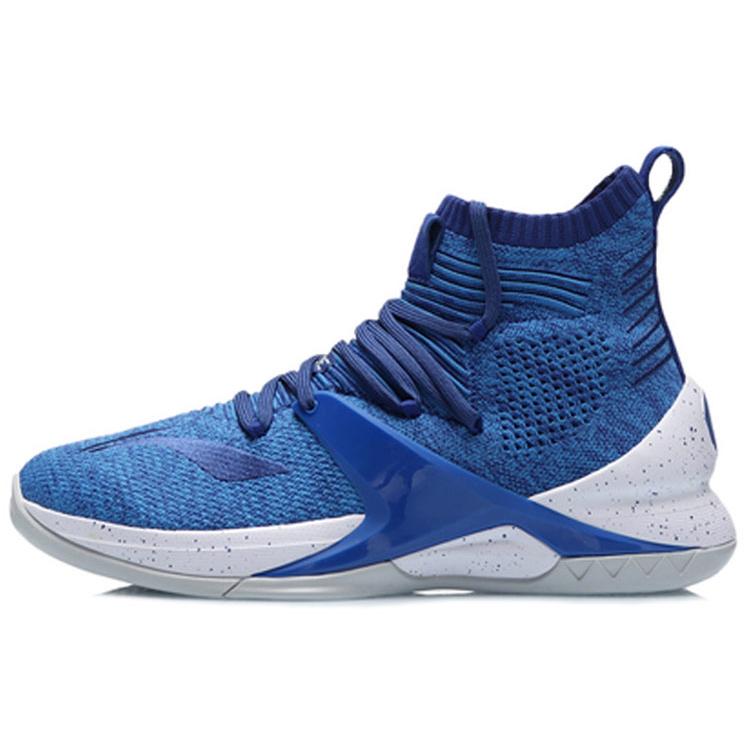 

Li Ning Blockade Slip Resistant Cushioning Slip Resistant Cushioning High top Basketball Shoes Men s Storm Blue ABAP057-5 47.5