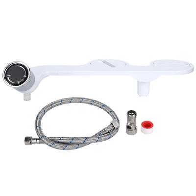 Attacco per sedile bidet per WC con filettatura G1/2in, getto d'acqua fredda, ugello doppio, spruzzatore non elettrico