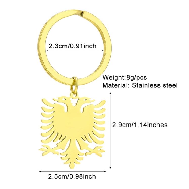 Modischer Schlüsselanhänger in Adlerform Gold/Silberfarbener Anhänger Schlüsselanhänger Schmuck