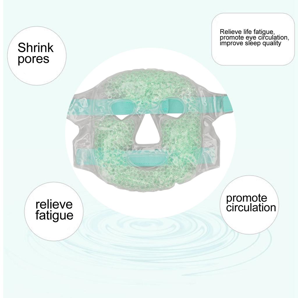 Hot Cold Facial Eye Pack Hlthy Reusable Relieve Fatigue Gel Bds Cooling Face Mask for Face Hd Neck Shoulders