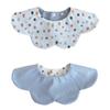 New Korean Style Double-Sided Waterproof Baby Bib - Soft Cotton Drool Bib for Infants (0-2 Years)