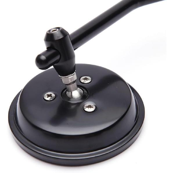 M8 M10 Schwarze Motorradspiegel, 2 Stück Universelle Runde Form Rückspiegel Seitenspiegel Kompatibel mit Harley Street Glide Softail Sportster und Mehr