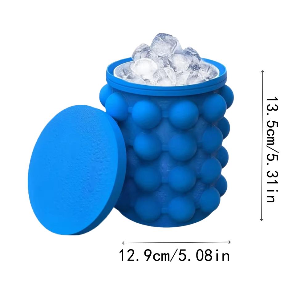 1/2/3ks Silikonový kbelík na led 2 v 1 Snadné mrazení Kulatý kbelík na led Pro bary Kluby Restaurace A Domácí Kuchyňské Náčiní na Nápoje