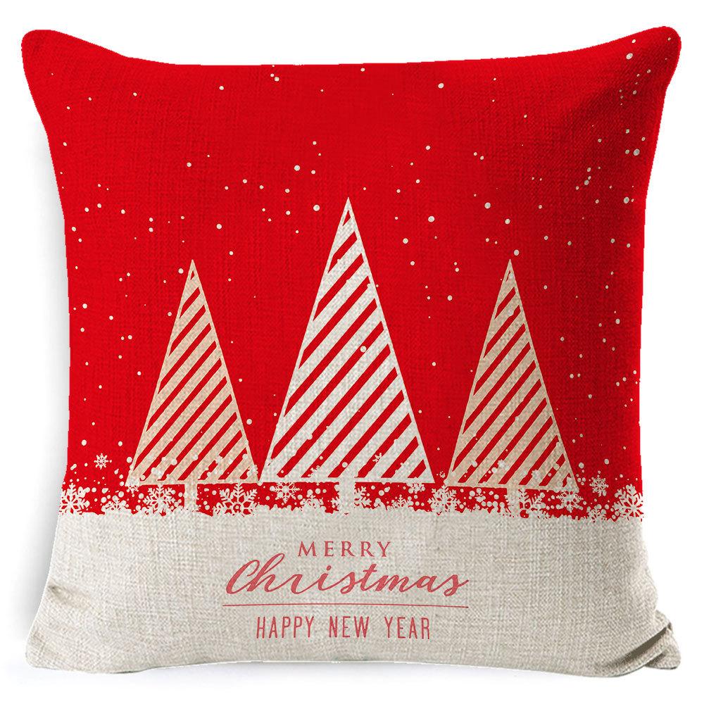 Christmas Pillow Case Christmas Light Luxury High-end Pillow Family Bed Pillow Case Home Cushion Bed Pillow