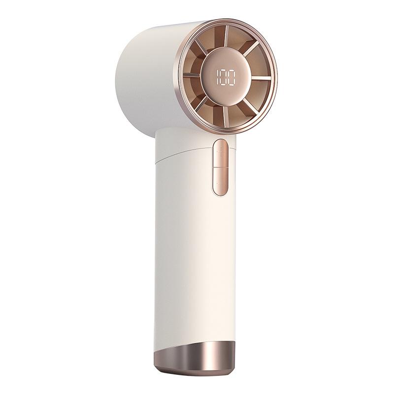 100-Speed USB Rechargeable Bladeless Handheld Fan with Stepless Control