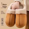 Men's and Women's Plush Lined Cotton Slippers – Warm, Closed-Toe Comfort for Home and Postpartum Use.