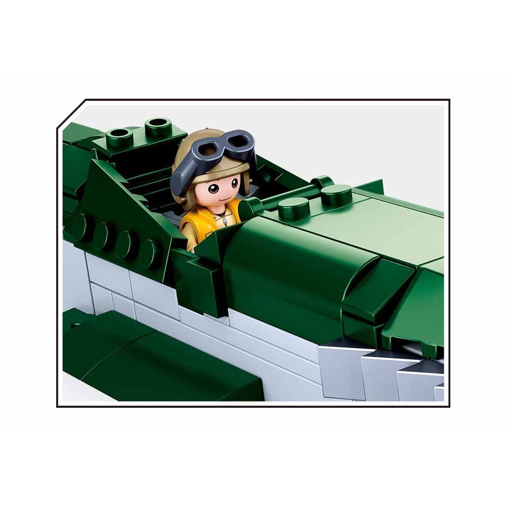 323PCS 0857 WW2 P51D Fighter Building Blocks Airplane Landing DO-IT-YOURSELF Bricks Plaything Gift for Children Boys