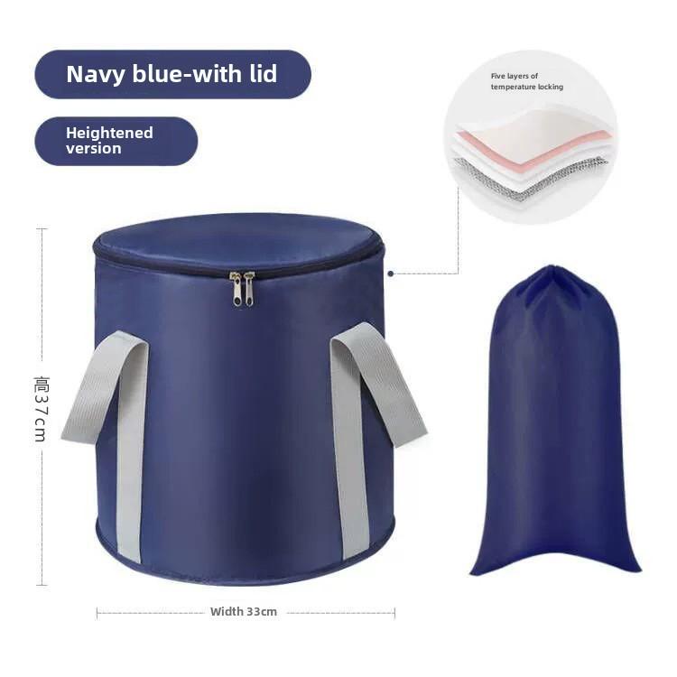 Cadă de călătorie pliabilă pentru picioare: Design portabil, izolat, extra-adânc pentru acoperirea gambelor; Soluție multifuncțională pentru baie de picioare acasă.