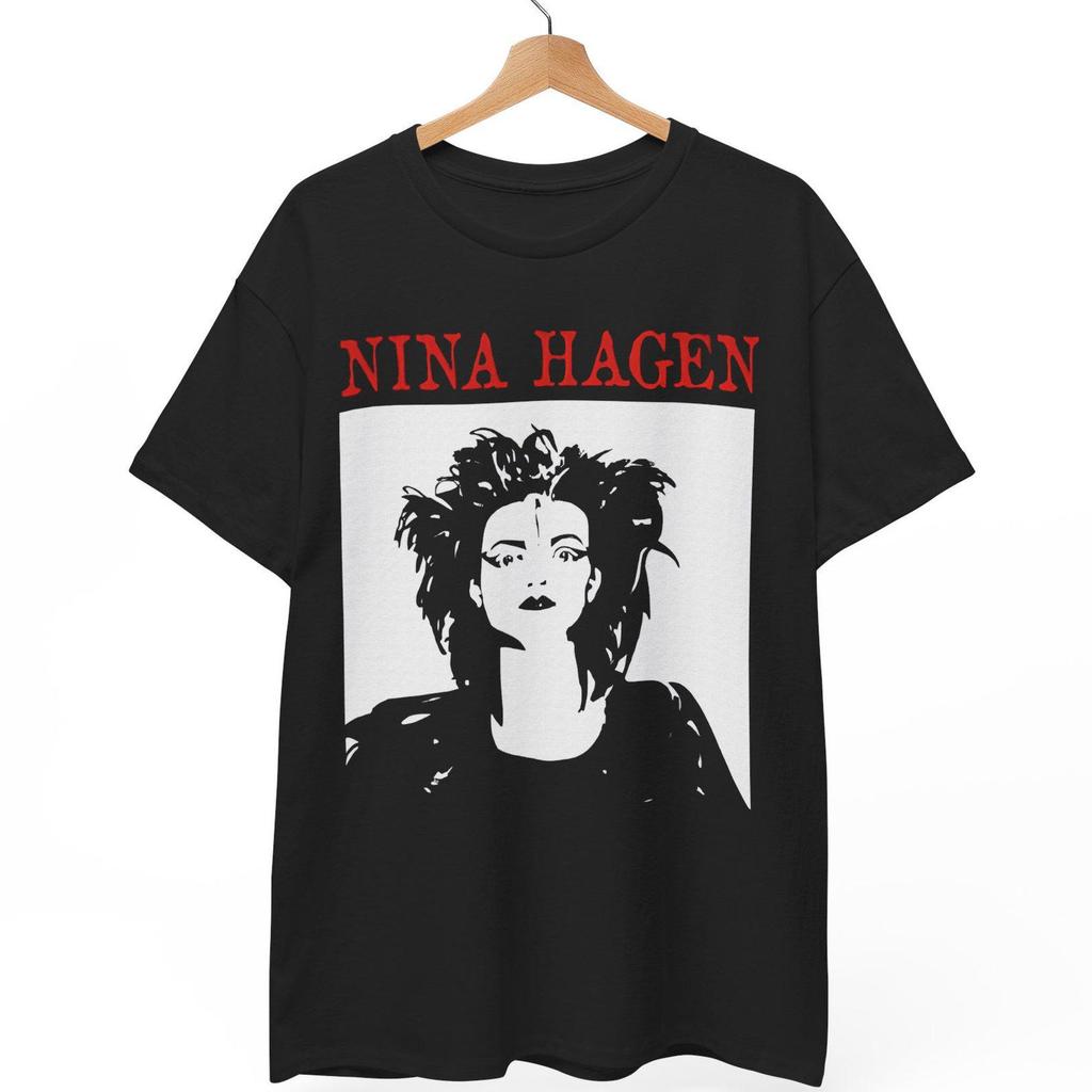 Nina Hagen T-Shirt, Godmother of Punk Band Tee, Gothic Rock Music Top