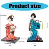 Vintage Asiatische Geisha Puppe 12 Zoll Traditioneller Japanischer Typ Kimono Figur für Wohnzimmer Dekoration