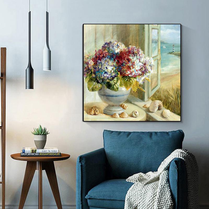 Modern Beautiful Flowers Wall Art Canvas Paintings Aesthetic Landscape Minimalist Poster Pictures Living Room Home Decor