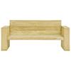 Garden Bench with Cream Cushions 179 Cm Pressure Treated Pine Wood