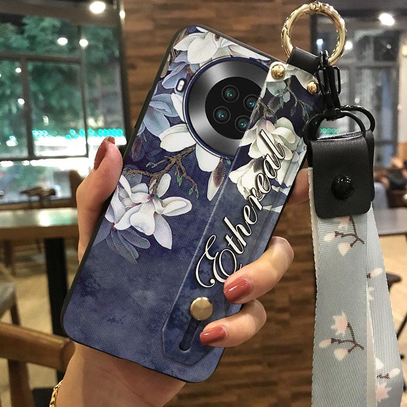 Silicone Fashion Design Phone Case For Cubot Note20 Durable Phone Holder Wrist Strap Back Cover Kickstand Waterproof
