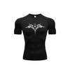 Men Tight Fitting T-shirt for Fitness Running Sportser Fitness Stretch Sweat Absorbing Fast Drying Summer Jogging Sweat Absorbing Tight Fit Top