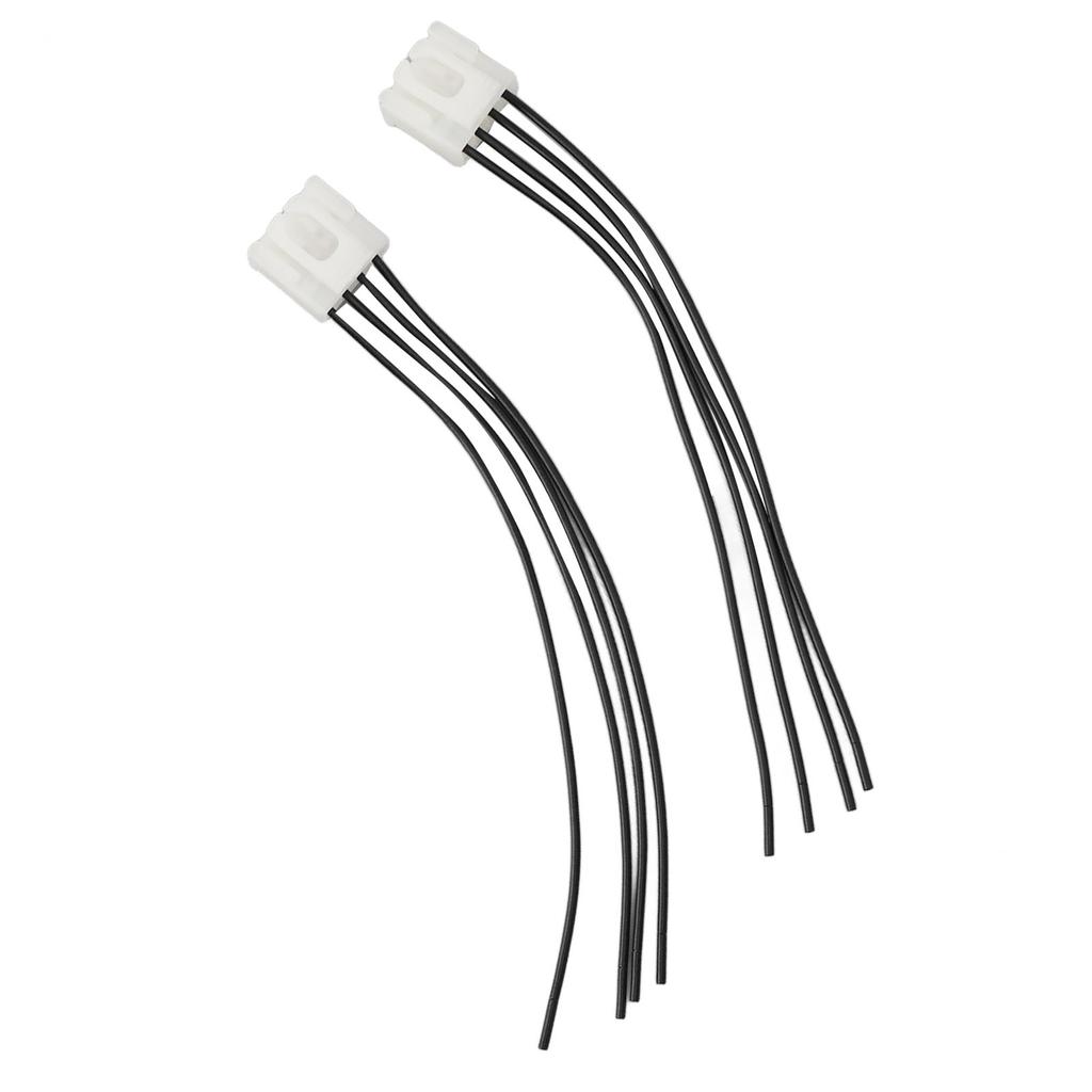 2PCS 4PIN Tail Light Harness Stable Connection Impact Resistant Replacement for Fiat Grande Punto