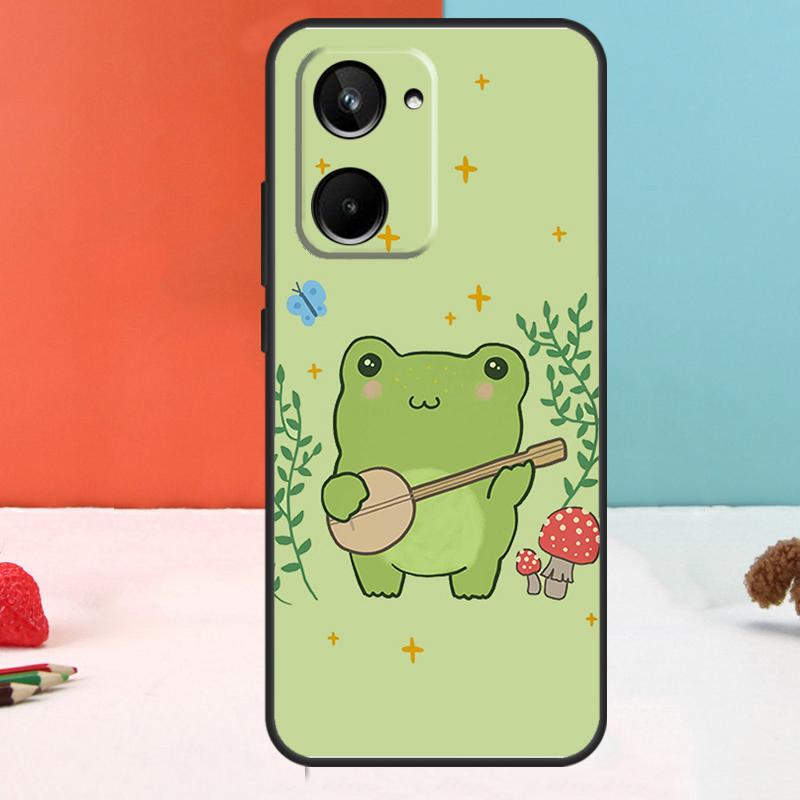 Cottagecore Frog Mushroom Aesthetic For Realme 15 14 10 11 12 13 Pro Plus C67 C65 C63 C61 C35 C55 C53 C51 C71 C75 GT7 Pro Case