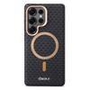 Luxury Leather Magsafe Phone Case for Samsung Galaxy S25 S24 Ultra Plus Wireless Charging Magnetic Shockproof Protective Cover