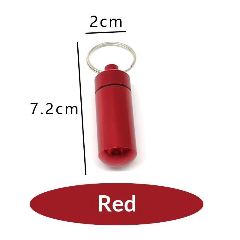 Haushalts-Aufbewahrungs-Sets aus Aluminium mit teleskopischem Löffel, wasserdichte Flasche, Geheimversteck, Siegel-Schlüsselanhänger-Behälter