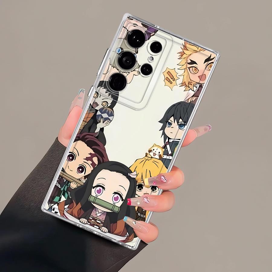 D-Demon S-Slayer Cute Case for Samsung Galaxy S26 S22 FE S23 Ultra S20 Plus Note 20 Ultra 10 S21 S25 Edge S24 Phone Cover