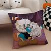Retro Cartoon American Game CCuphead Cushion Cover Throw Pillow Cover Hidden Button Durable Polyester Chair Cushion
