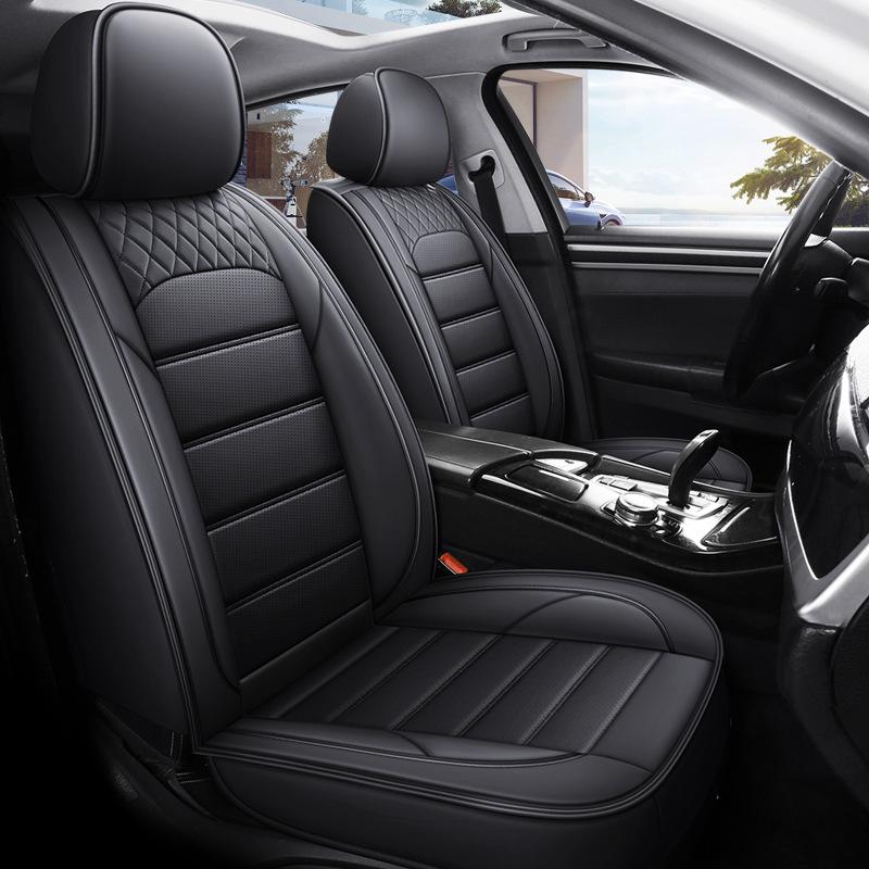Universal Car Seat Cushion, Full-Coverage Car Seat Cover, Wear-Resistant Faux Leather Car Seat Cover, 5-Seater Car Cushion