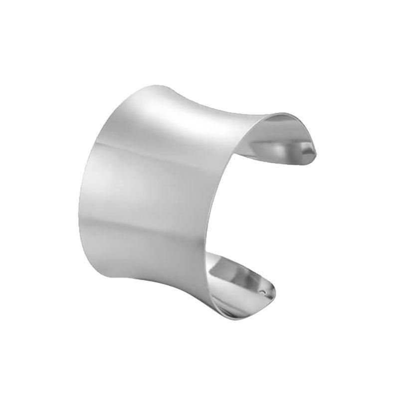 European and American Fashion Jewelry Set: Exaggerated Glossy Metal Hollow Floral Bracelet