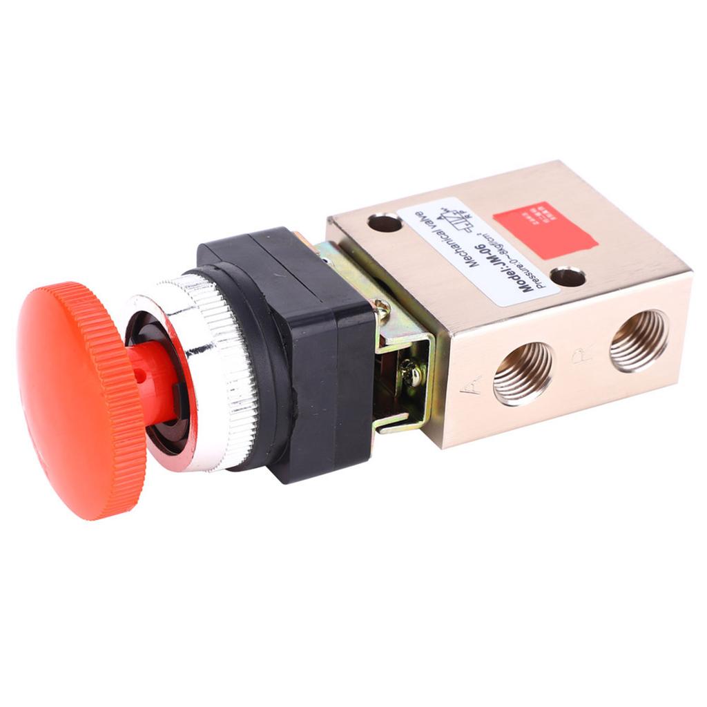 JM 06 Pneumatic Mechanical Valve PT 1 4in 2 Position 3 Way Self Locking Air Mechanical Valve