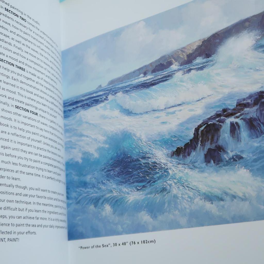 [USED] Sale! Foreign book "Painting the sea with oil paintings using special effects" (shoreline, painting techniques)
