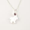 Natural Black Rhodonite Gemstone 925 Sterling Silver Jewelry Chain Pendant 2" CP-21-23