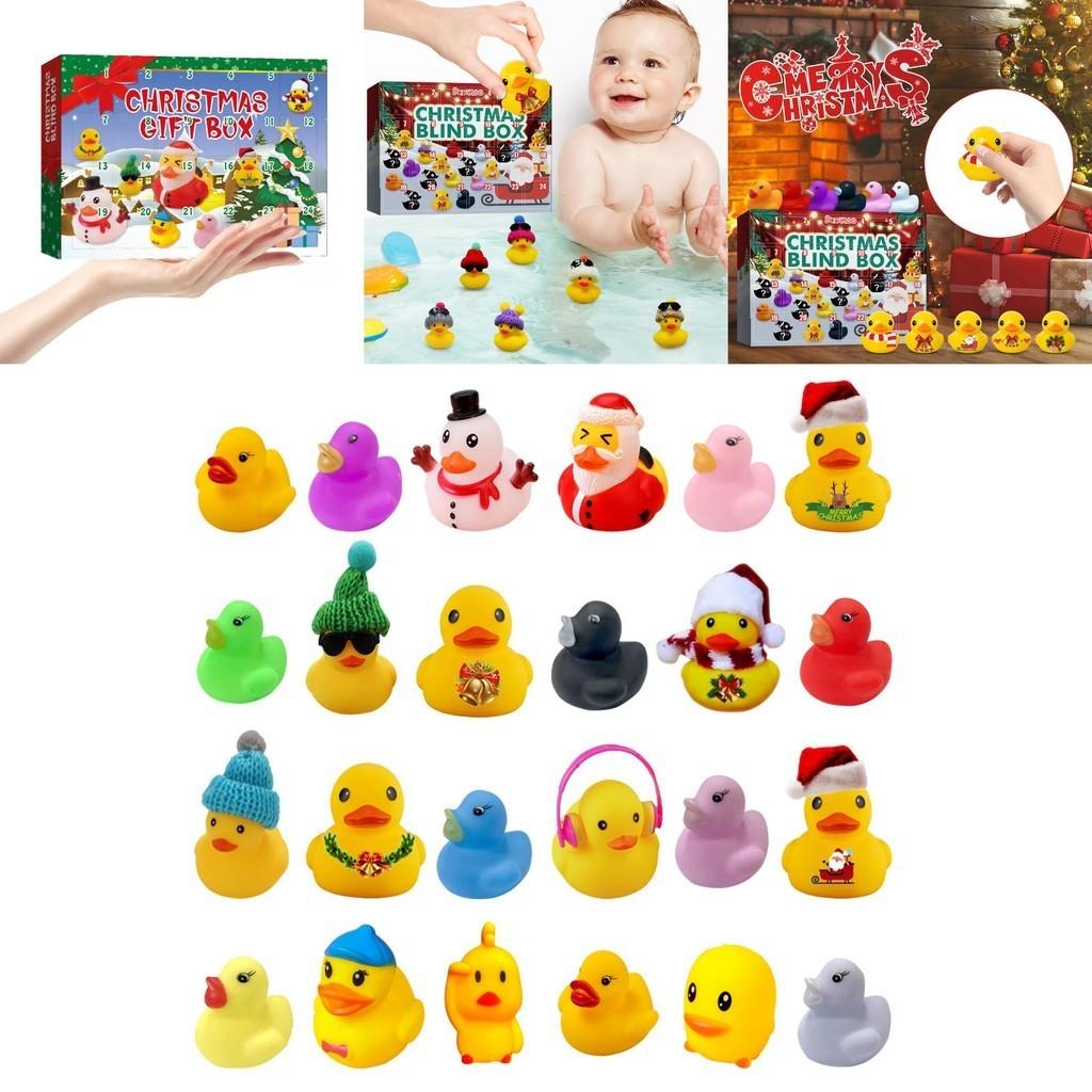 Calendar Advent Christmas Rubber Ducks Boy Girl Kids Toddlers Party Favor Gift