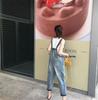 Women's Soft, Cute, Loose-Fit Summer Overalls - Youthful Student Jeans