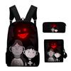 Trendy Subway Midnight Game 3D Print 3pcs/Set Pupil School Bags Laptop Daypack Backpack Inclined Shoulder Bag Pencil Case